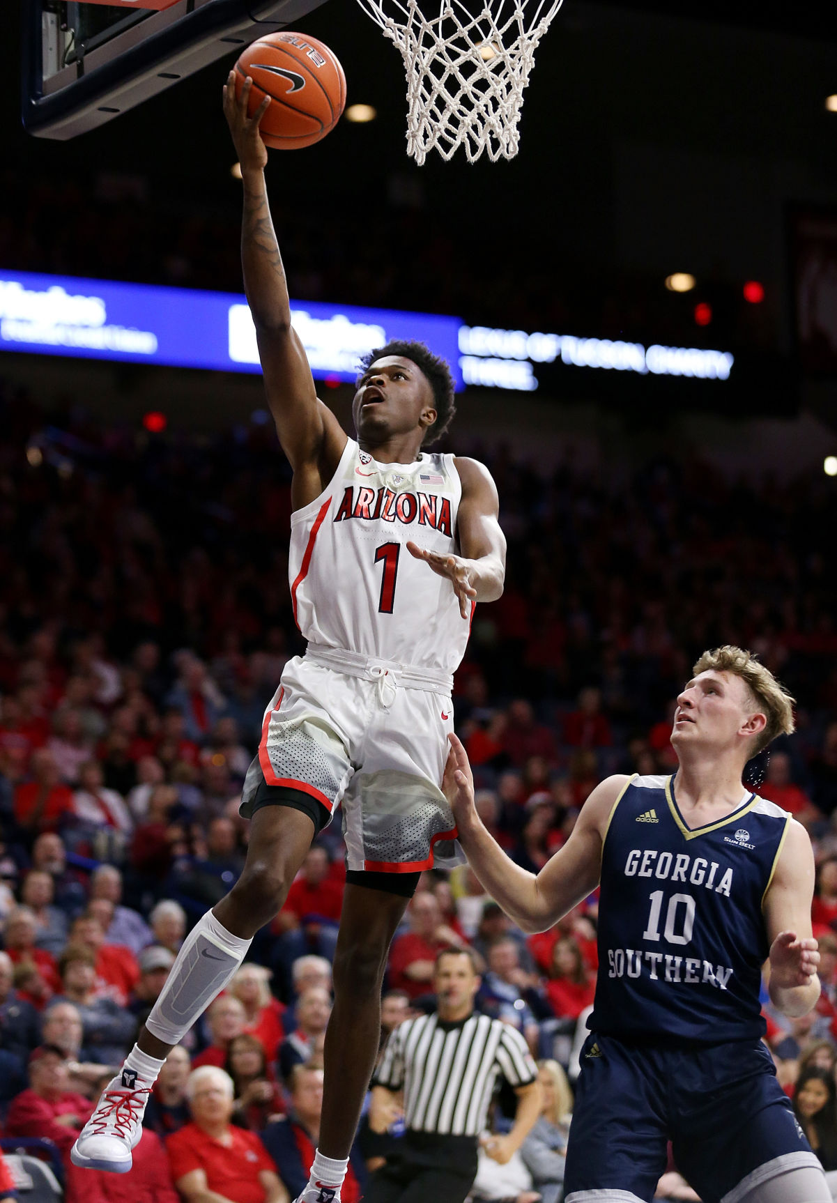 Arizona Wildcats 100, Georgia Southern Eagles 70